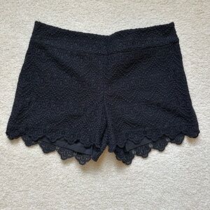Black Lace Shorts
